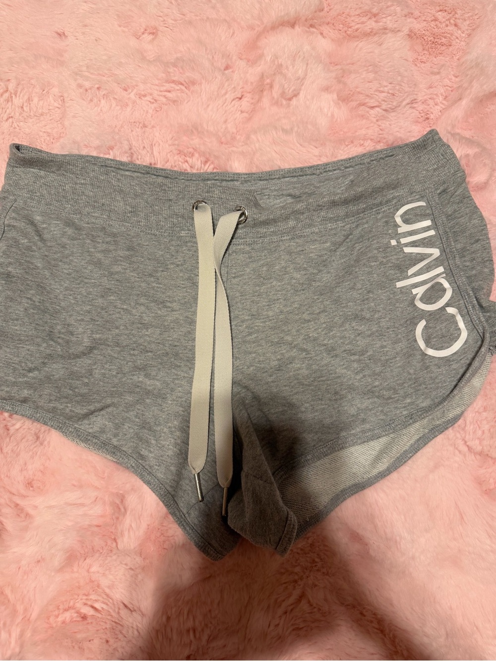 Calvin Klein Grey Lounge Shorts with Drawstring
